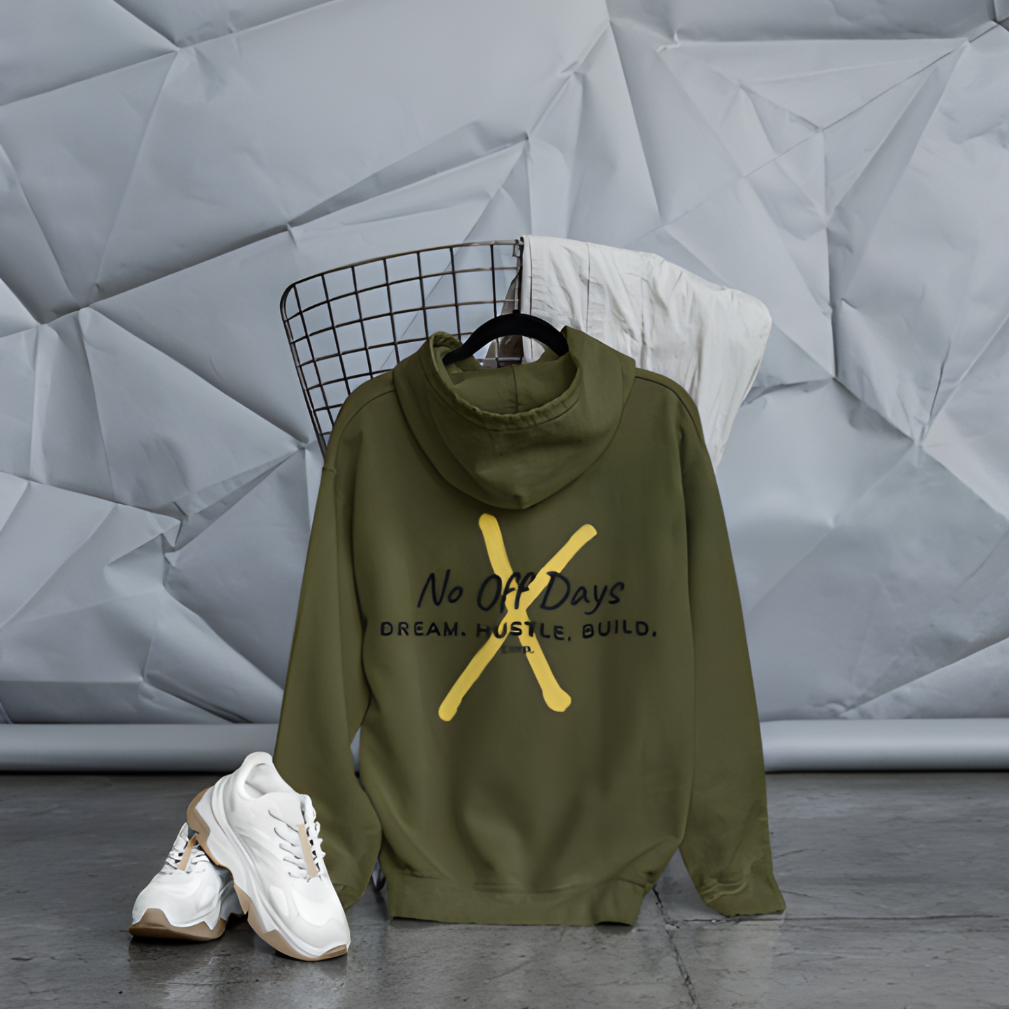 Unisex Hoodie Build - Dream. Hustle. Build